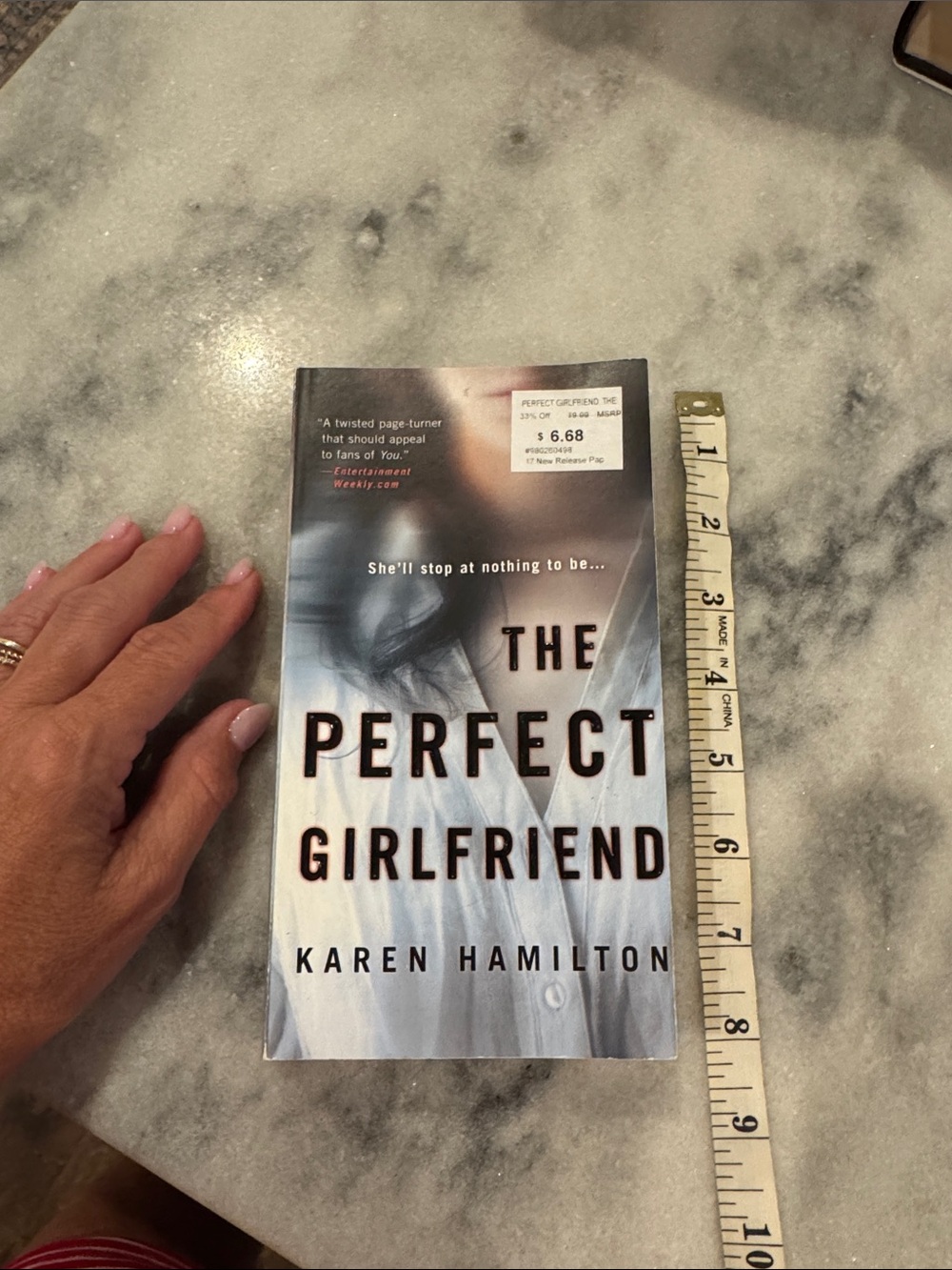The Perfect Girlfriend by Karen Hamilton — Cream Cover Paperback